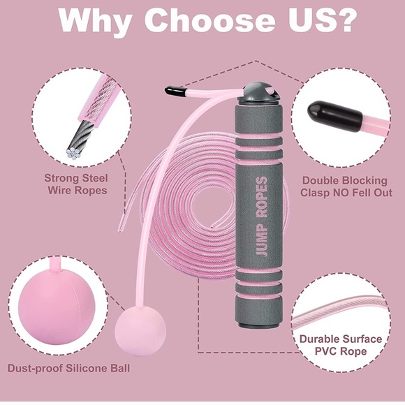 Ropeless Jump Rope | weighted cordless jumping rope and  3 Pcs Resistance Loop - Picture 2 of 6